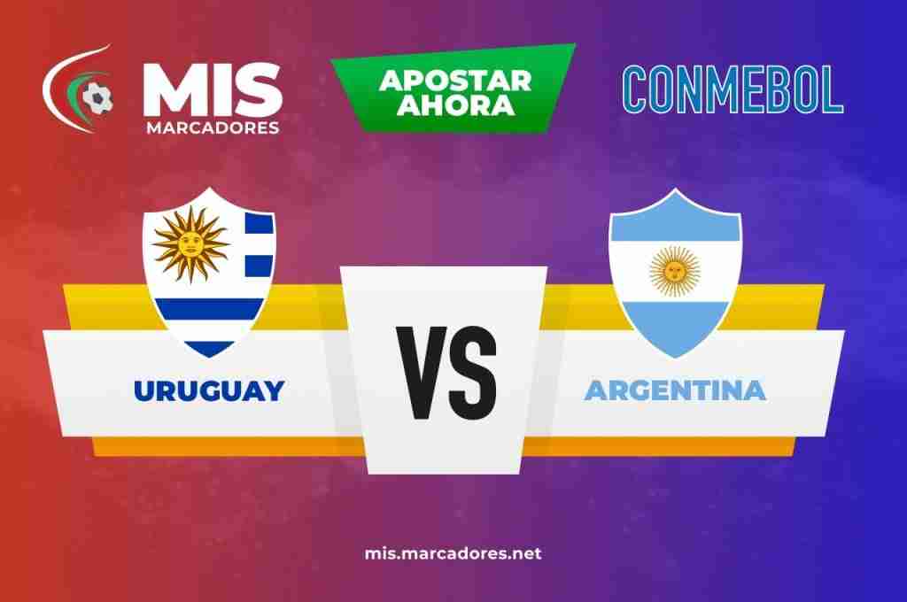 Ver en vivo Uruguay vs Argentina y ganar dinero con la CONMEBOL.