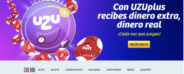 Interfaz de Playuzu Casino en México