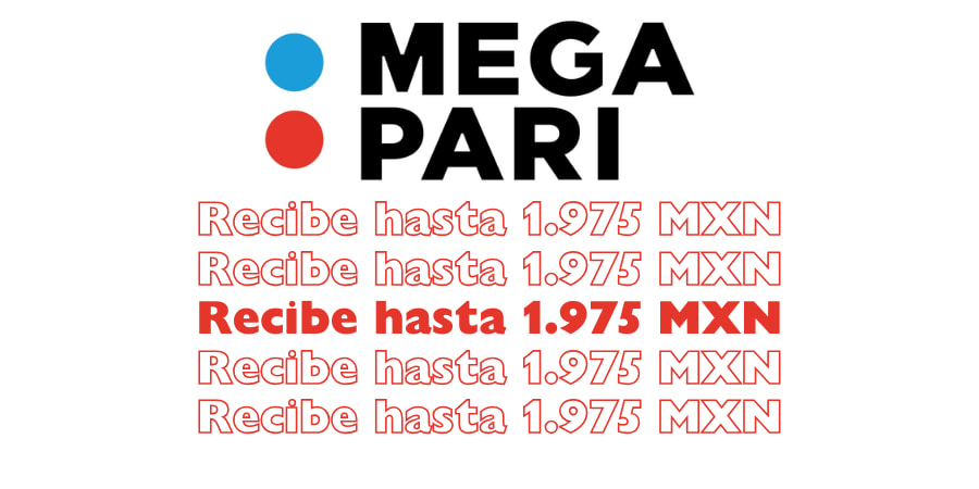 ¡Con Megapar, recibe hasta 1.975 MXN!